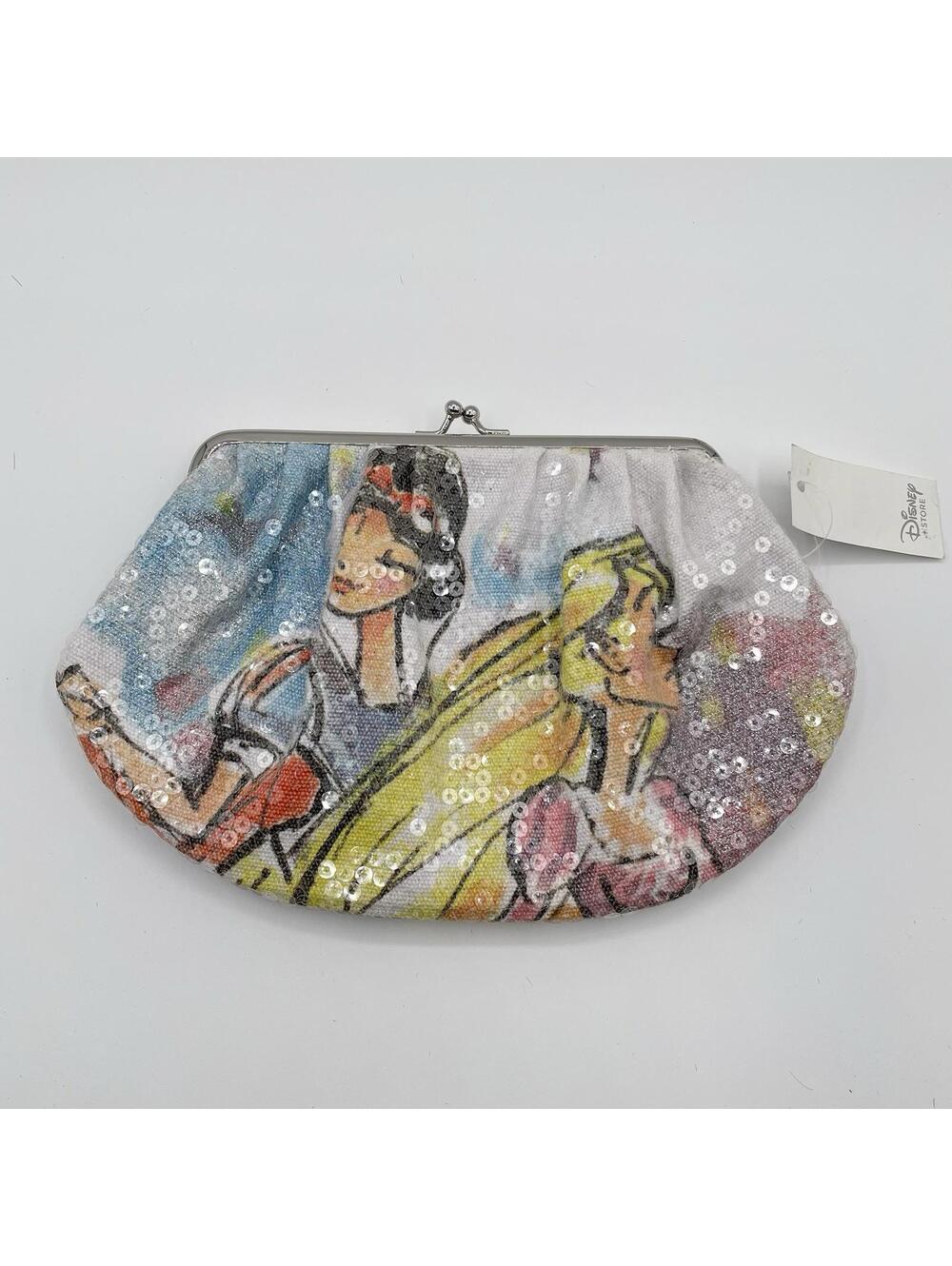 Gorgeous Disney Princesses Coin Purse Bag Featuring Snow White Rapunzel & Belle